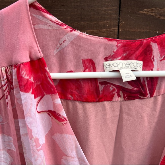 New York & Co Eva Mendes Floral Print Wrap Maxi Dress - Picture 5 of 8